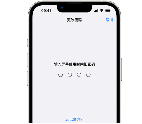 阳山iPhone屏幕维修分享iPhone屏幕使用时间密码忘记了怎么办 