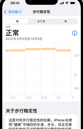 阳山iPhone手机维修如何在iPhone开启'步行稳定性通知'