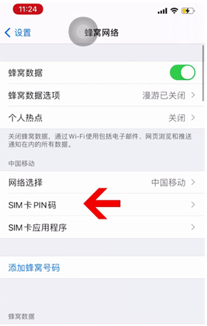 阳山苹果14维修网分享如何给iPhone14的SIM卡设置密码 