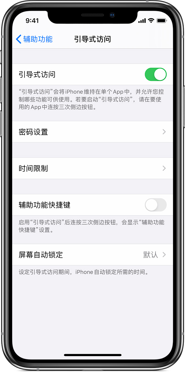 阳山苹果手机维修分享如何在 iPhone 上退出引导式访问 